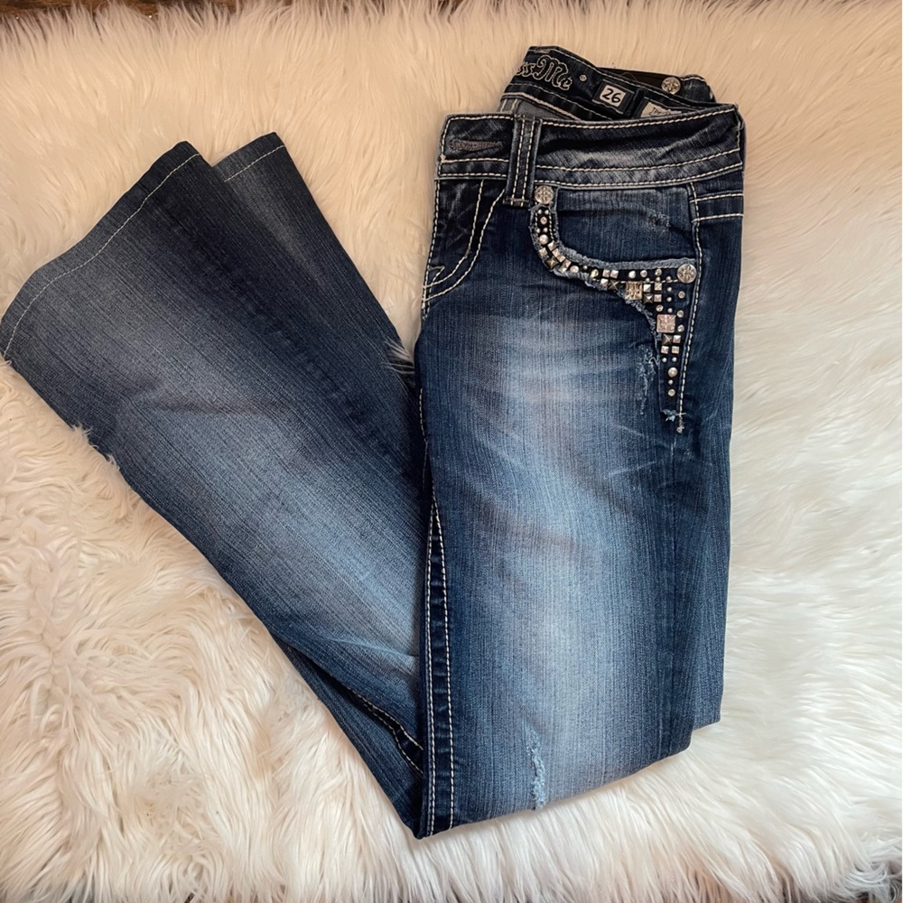 MissMe Jeans with Rhinestones- Women's size 26